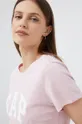 ροζ Βαμβακερό μπλουζάκι GAP Γυναικεία