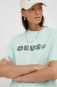 бирюзовый Хлопковая футболка Deus Ex Machina
