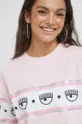 różowy Chiara Ferragni t-shirt bawełniany