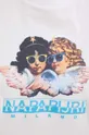 Βαμβακερό μπλουζάκι Napapijri X Fiorucci Γυναικεία
