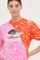 Βαμβακερό μπλουζάκι Napapijri X Fiorucci πολύχρωμο