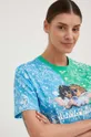 πολύχρωμο Βαμβακερό μπλουζάκι Napapijri X Fiorucci