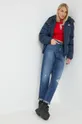 Tommy Jeans top czerwony