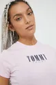 rózsaszín Tommy Jeans t-shirt