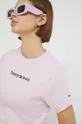 różowy Tommy Jeans t-shirt