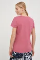 Βαμβακερό μπλουζάκι Outhorn ροζ