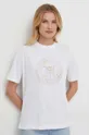 biały Joop! t-shirt bawełniany