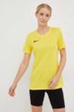 żółty Nike t-shirt treningowy Park VII Damski