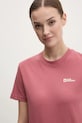 Бавовняна футболка Jack Wolfskin рожевий 1808352