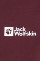 Хлопковая футболка Jack Wolfskin 1808352 бордо