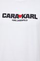 Bavlněné tričko Karl Lagerfeld Karl Lagerfeld X Cara Delevingne