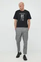 Βαμβακερό μπλουζάκι Karl Lagerfeld Karl Lagerfeld x Cara Delevingne  100% Οργανικό βαμβάκι