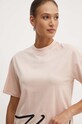 Ρούχα Βαμβακερό μπλουζάκι Karl Lagerfeld 226W1703 ροζ