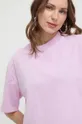 różowy Karl Lagerfeld t-shirt bawełniany