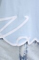Karl Lagerfeld tricou din bumbac albastru 226W1703