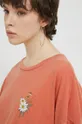oranžna Bombažna kratka majica Volcom