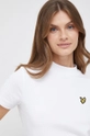 biały Lyle & Scott t-shirt