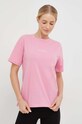 Odzież Femi Stories t-shirt bawełniany Manuel MANUEL.HTR różowy