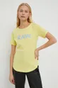 κίτρινο Βαμβακερό μπλουζάκι G-Star Raw