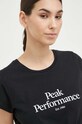 Peak Performance tricou din bumbac negru G77700