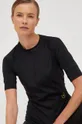 czarny adidas by Stella McCartney t-shirt treningowy Truepurpose