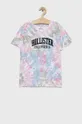 Βαμβακερό μπλουζάκι Hollister Co. πολύχρωμο