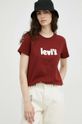 kasztanowy Levi's t-shirt bawełniany
