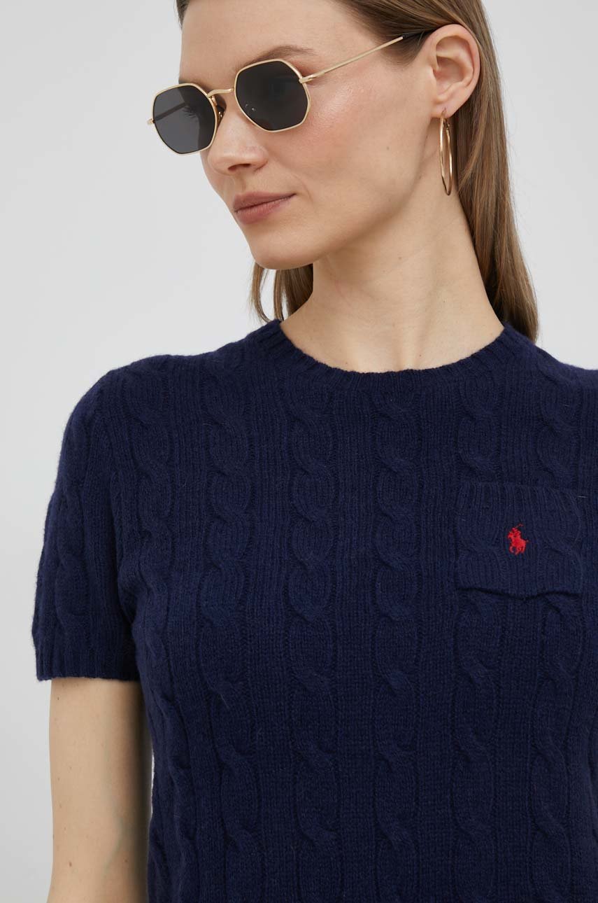 granatowy Polo Ralph Lauren sweter wełniany