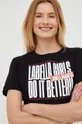 czarny LaBellaMafia t-shirt bawełniany