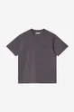 fialová Bavlnené tričko Carhartt WIP