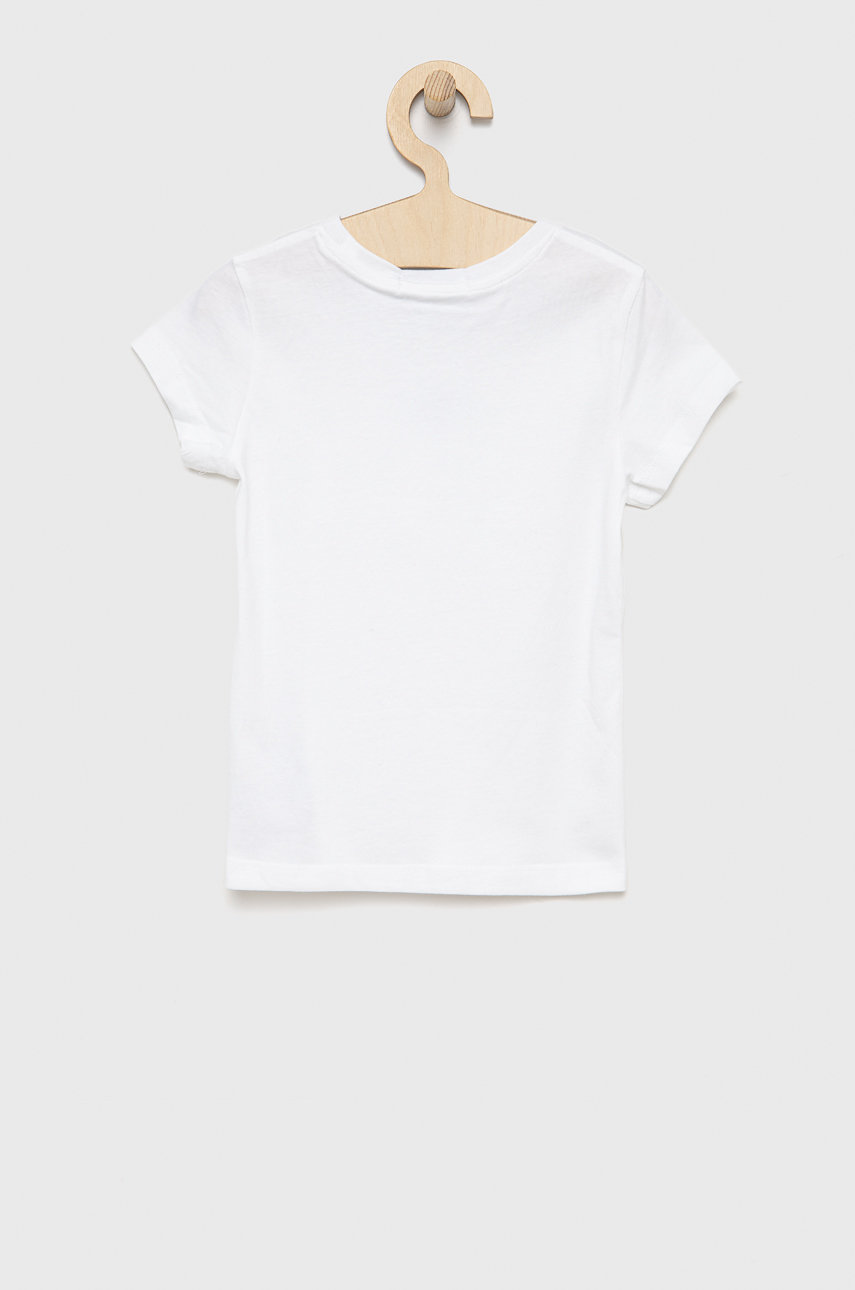 Dětské bavlněné tričko Calvin Klein Jeans bílá
