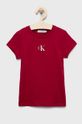 ostry różowy Calvin Klein Jeans t-shirt bawełniany dziecięcy IG0IG01470.9BYY Dziewczęcy