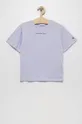 fioletowy Calvin Klein Jeans t-shirt bawełniany dziecięcy IG0IG01536.9BYY Dziewczęcy