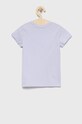Dětské bavlněné tričko Calvin Klein Jeans IG0IG01545.9BYY fialová AW22