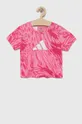 розовый Детская футболка adidas Performance Для девочек