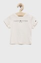 Tommy Hilfiger gyerek pamut póló pamut bézs KG0KG05242.9BYY