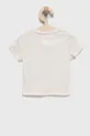 Detské bavlnené tričko Tommy Hilfiger béžová