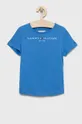 μωβ Παιδικό βαμβακερό μπλουζάκι Tommy Hilfiger Για κορίτσια