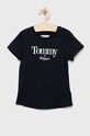 Tommy Hilfiger t-shirt bawełniany dziecięcy nadruk granatowy KG0KG06821.9BYY
