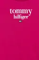 Παιδικό βαμβακερό μπλουζάκι Tommy Hilfiger ροζ