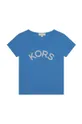 Detské bavlnené tričko Michael Kors modrá