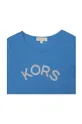 modrá Detské bavlnené tričko Michael Kors