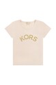 Michael Kors t-shirt bawełniany dziecięcy nadruk beżowy R15120.114.150