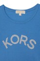 Michael Kors t-shirt bawełniany dziecięcy niebieski R15120.156
