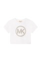 Michael Kors t-shirt dziecięcy aplikacja biały R15127.114.150