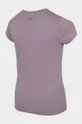 vijolična Otroška bombažna kratka majica 4F