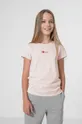 roza Otroška bombažna kratka majica 4F Dekliški