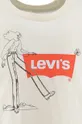 Levi's t-shirt bawełniany dziecięcy beżowy