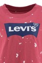 Детска памучна тениска Levi's 3EG549. червен AW22