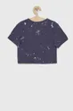 Детская хлопковая футболка Levi's фиолетовой